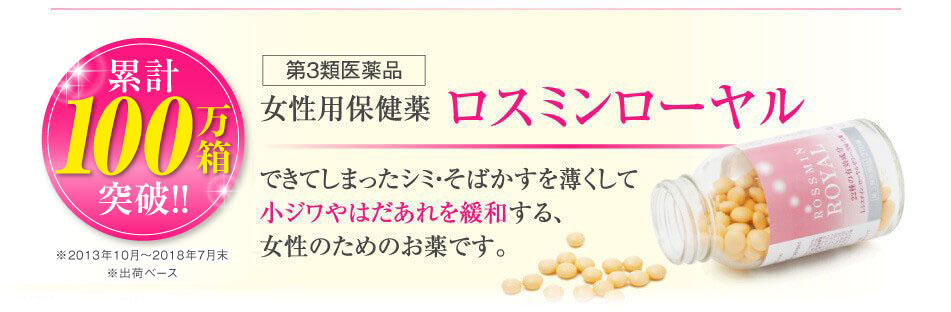 累計100万箱突破!女性用保険薬ロスミンローヤル